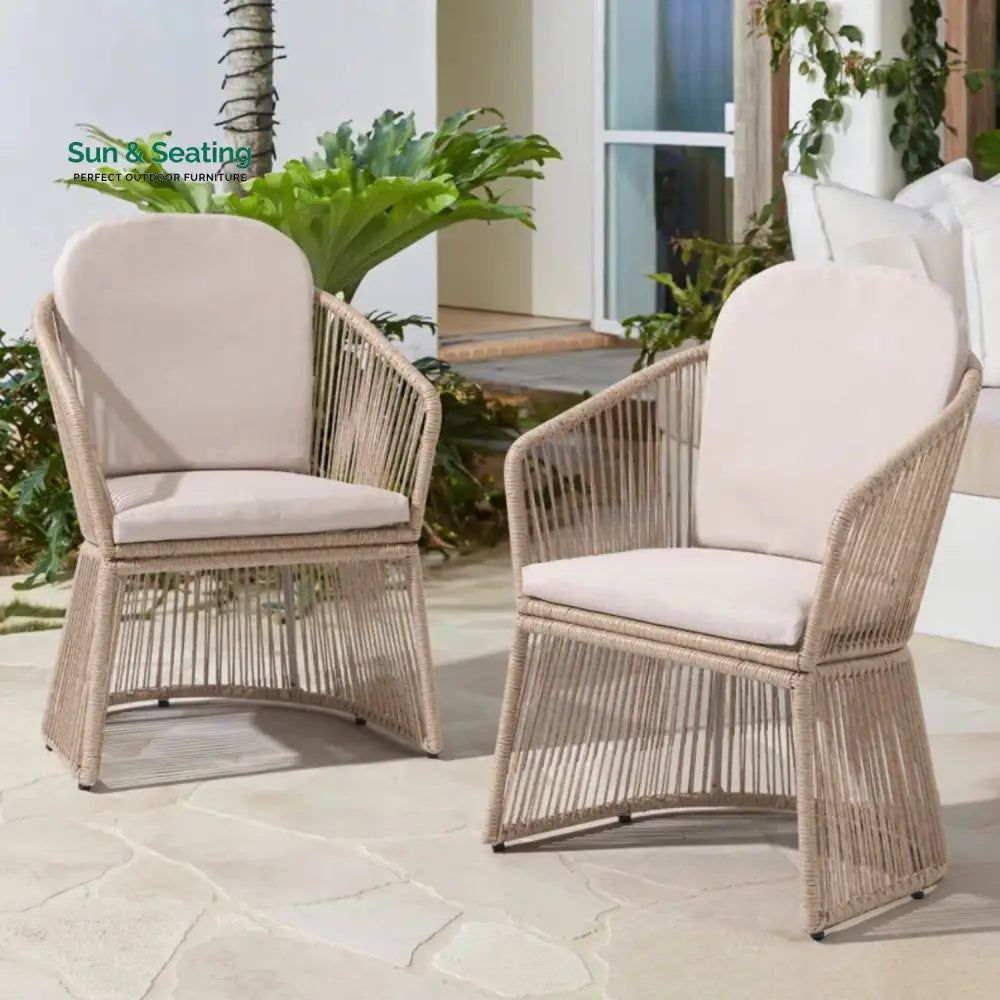 Soledad 2-Piece Outdoor Rope Patio Chairs Patio Chairs