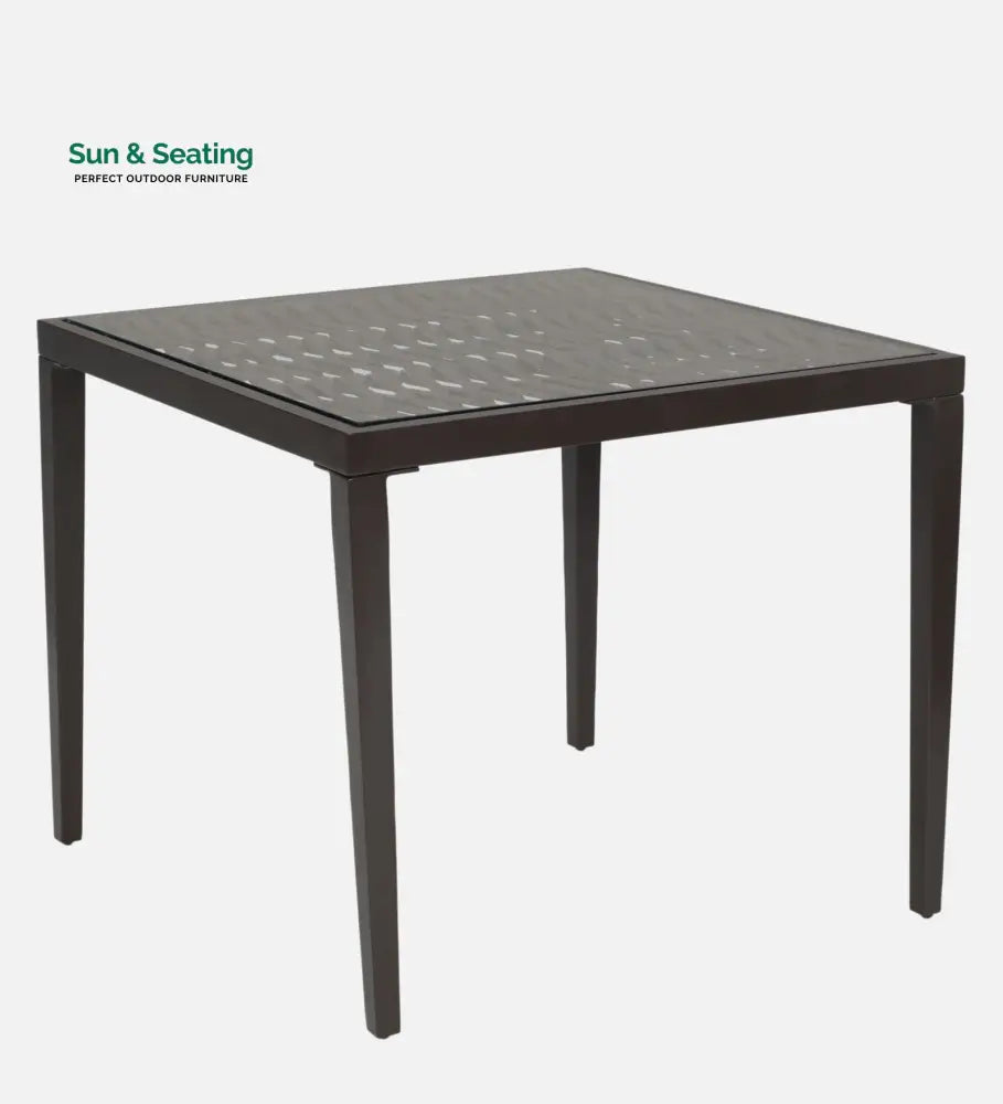 Solve Outdoor Patio Seating Set 4 Chairs and 1 Table Set (Brown) Braided &amp; Rope Coffee Table Sets
