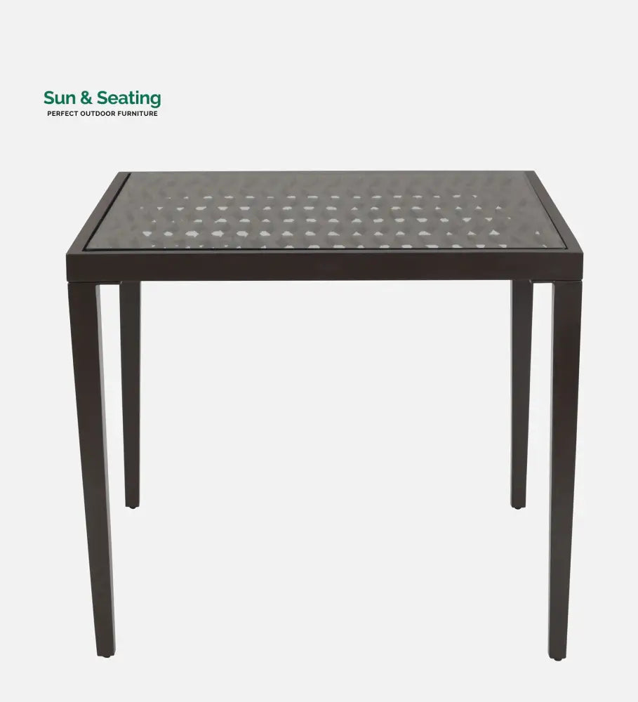 Solve Outdoor Patio Seating Set 4 Chairs and 1 Table Set (Brown) Braided &amp; Rope Coffee Table Sets