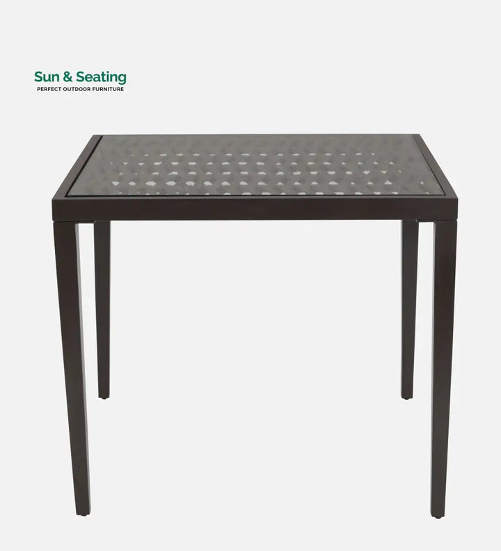 Solve Outdoor Patio Seating Set 4 Chairs and 1 Table Set (Brown) Braided &amp; Rope Coffee Table Sets