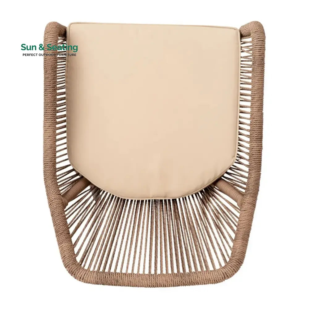 Sonal 2-Piece Outdoor Rope Patio Dining Chairs Dinning Chairs