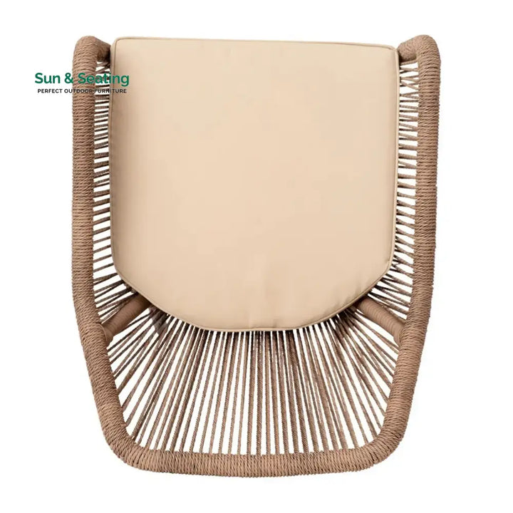 Sonal 2-Piece Outdoor Rope Patio Dining Chairs Dinning Chairs