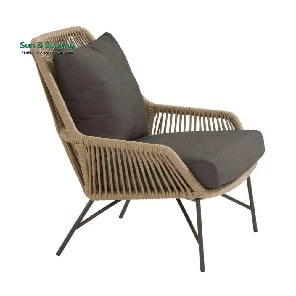 Sophie 4-Piece Outdoor Rope Patio Conversation Loveseat Furniture Sofa Set