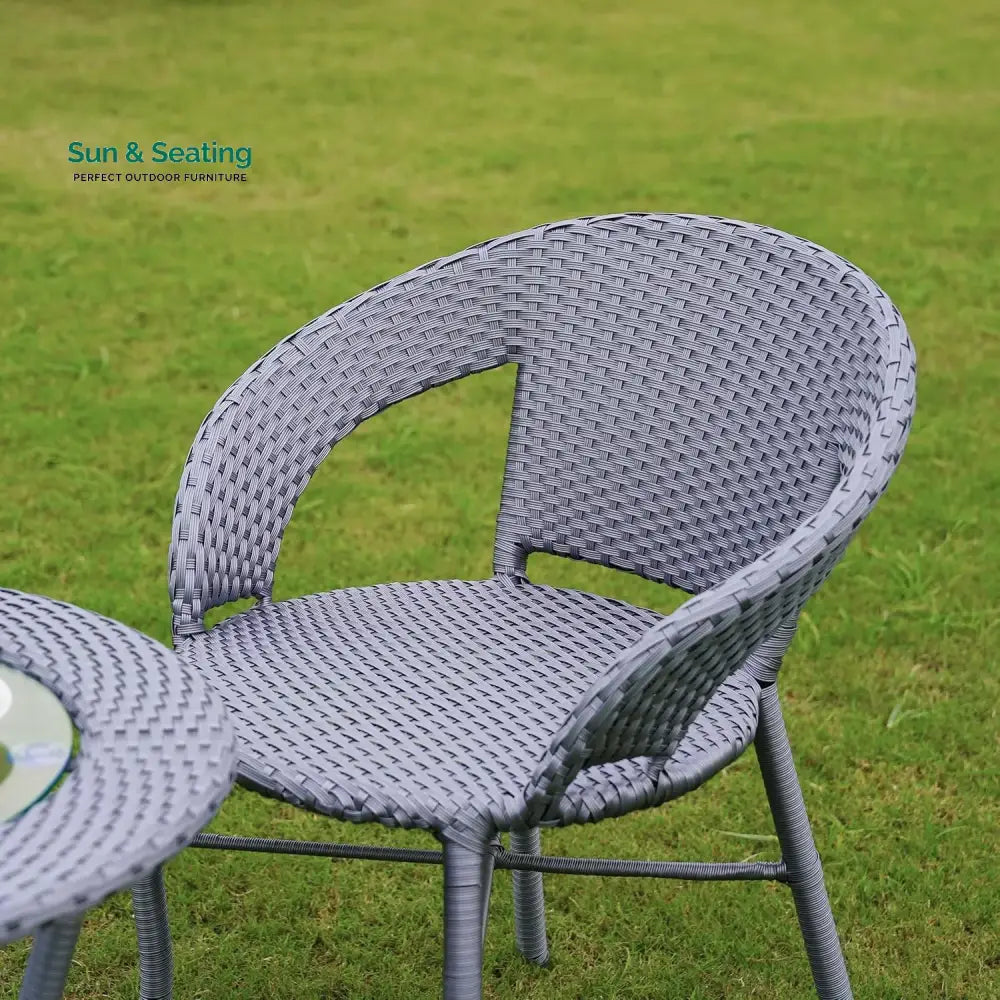 Soraya 3-Piece Outdoor Rattan Wicker Patio Bistro Set Patio Set