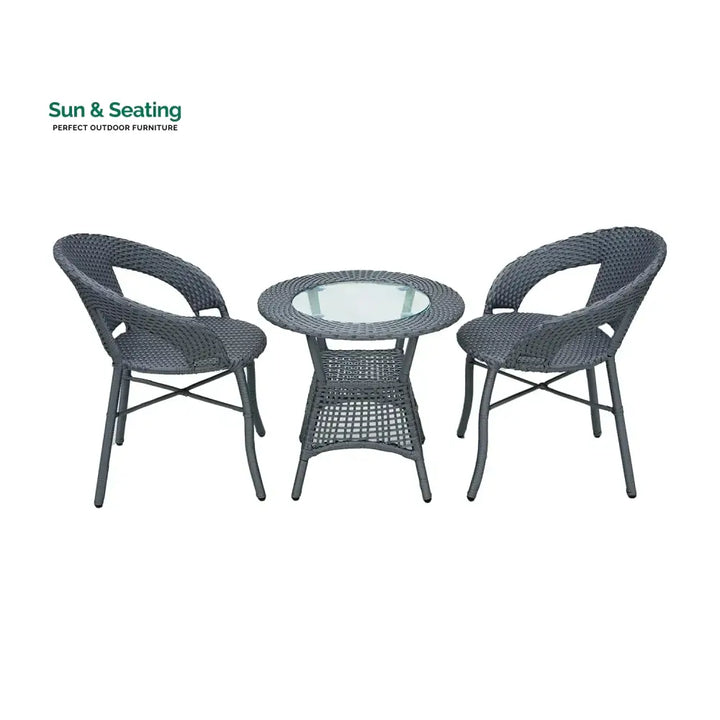 Soraya 3-Piece Outdoor Rattan Wicker Patio Bistro Set Patio Set