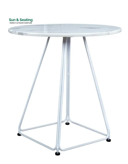 Stack Outdoor Patio Seating Set 4 Chairs and 1 Table Set (Black) Braided & Rope Coffee Table Sets