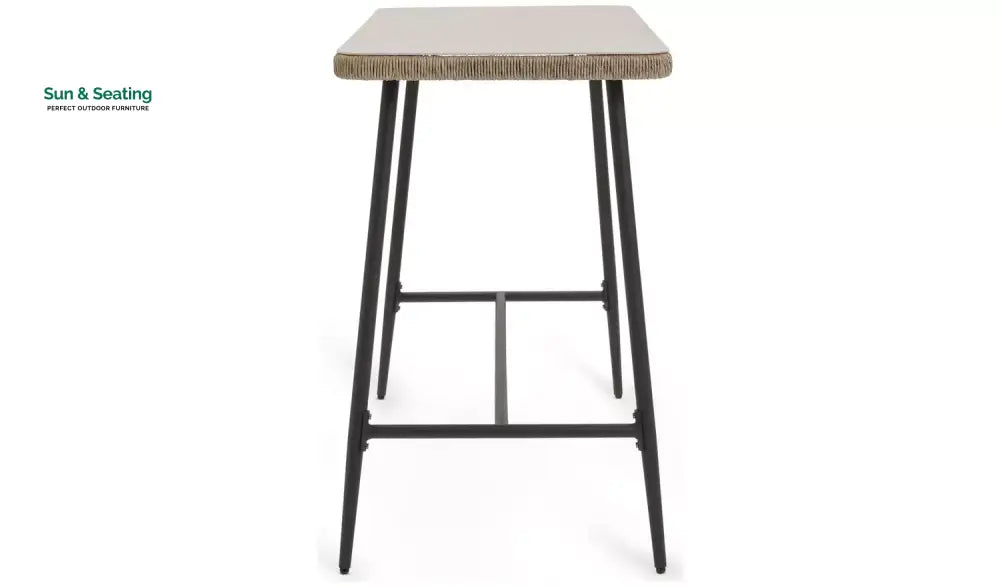 Stas Outdoor Patio Bar Sets 4 Chairs and 1 Table (Light Brown) Bar Sets