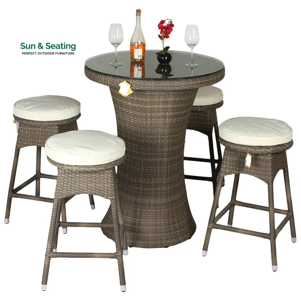 Stein Outdoor Patio Bar Sets 4 Stools and 1 Table (Capicano) Bar Sets