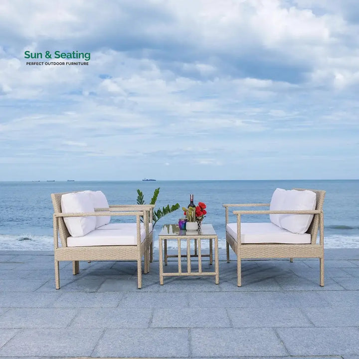 Stella 4 Pieces Patio Furniture Set Outdoor Sectional Sofa Sofa Set