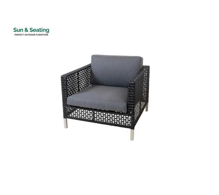 Stepan Outdoor Garden Balcony Sofa Set 2 Seater 2 Single seater Set (Dark Grey) Sofa Sets