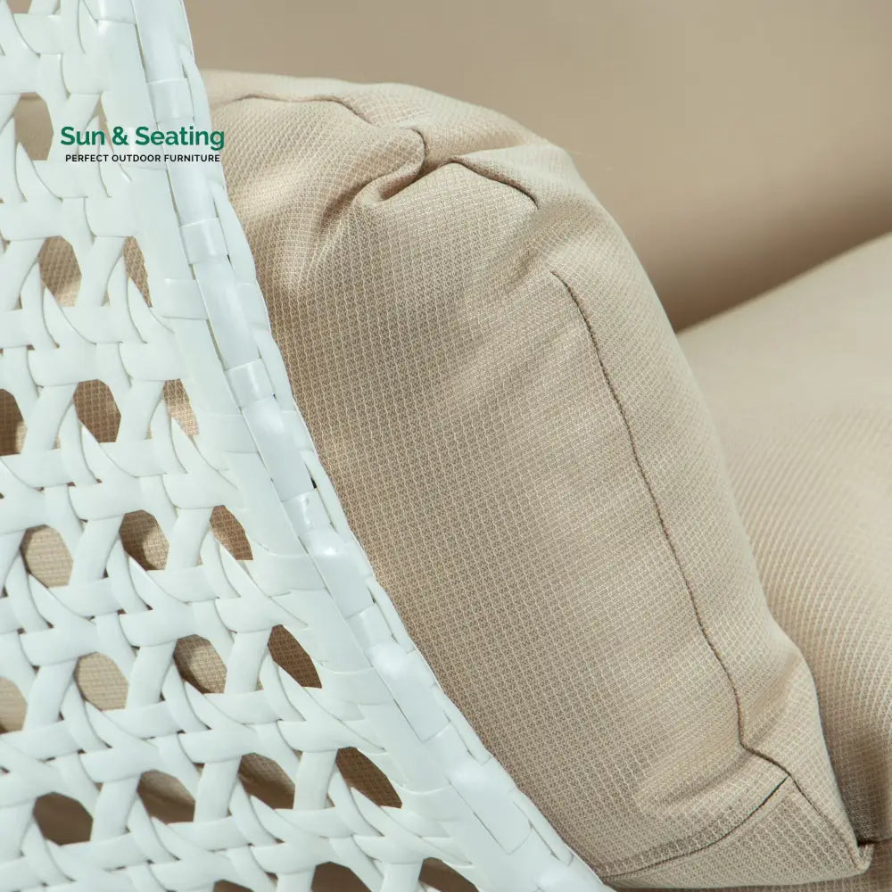 Strinati Double Seater Hanging Swing With Stand For Balcony Garden Swing (White) Swings