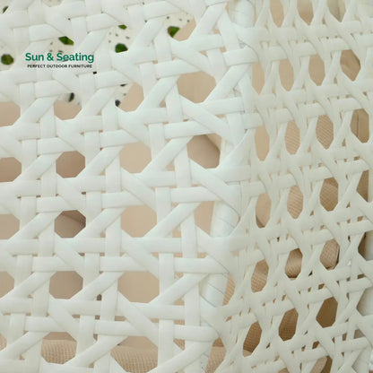 Strinati Double Seater Hanging Swing With Stand For Balcony Garden Swing (White) Swings