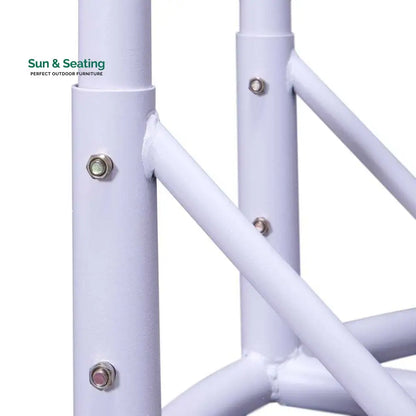 Strinati Double Seater Hanging Swing With Stand For Balcony Garden Swing (White) Swings