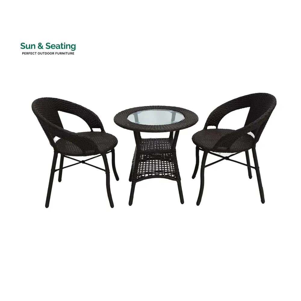 Sumaya 3-Piece Outdoor Rattan Wicker Patio Bistro Set Patio Set