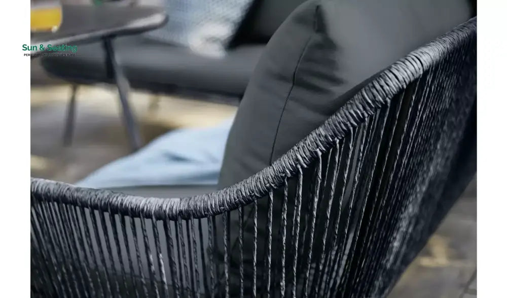 Swifter Outdoor Garden Balcony Sofa Set 5 Seater and 1 Center Table With 2 Ottoman Set (Tan) Sofa Sets