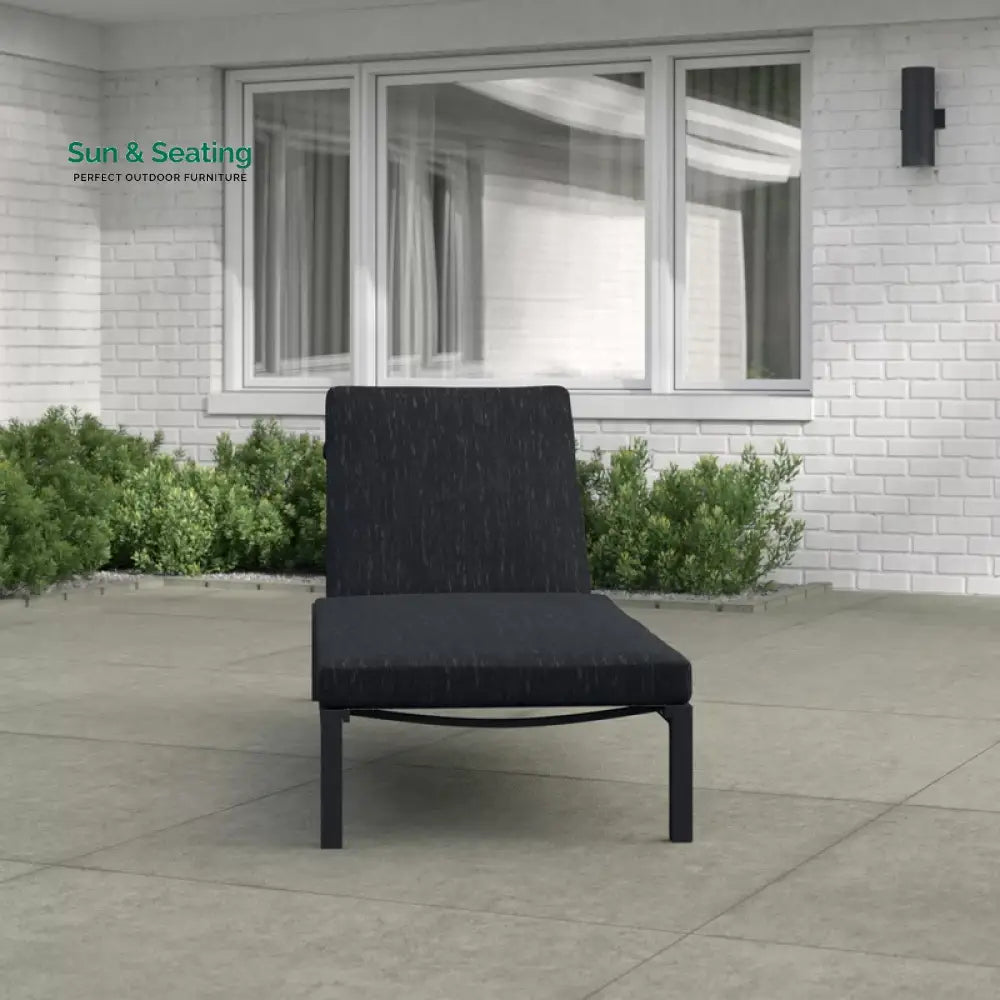 Syon Outdoor Swimming Poolside Lounger (Black) Loungers