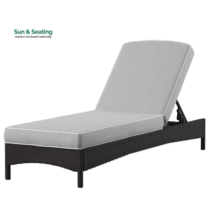 Takeshi Outdoor Swimming Poolside Lounger (Black) Loungers