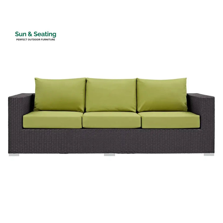 Tamara Outdoor All-Weather Wicker 3-Seater Sofa Sofa Set