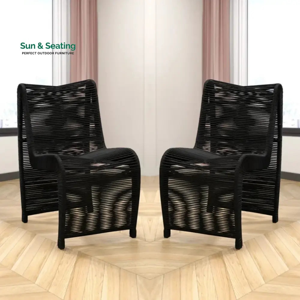Tanishka 2-Piece Outdoor Rope Patio Chairs Patio Chairs