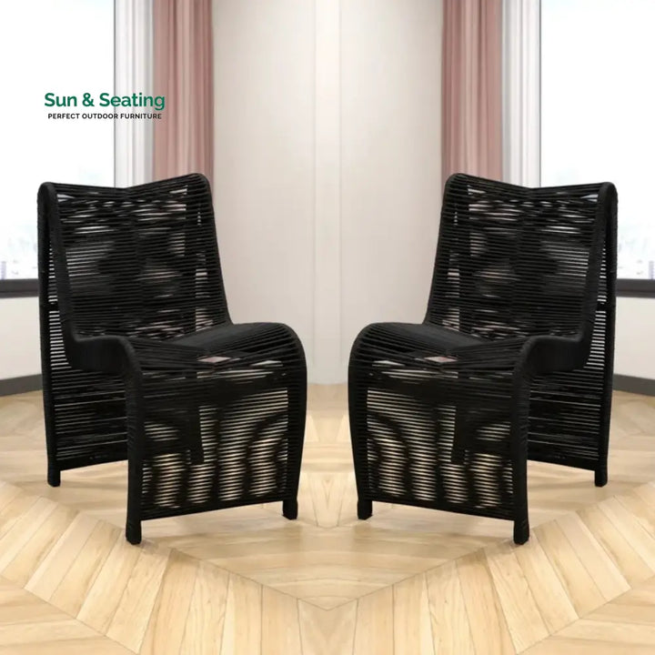Tanishka 2-Piece Outdoor Rope Patio Chairs Patio Chairs