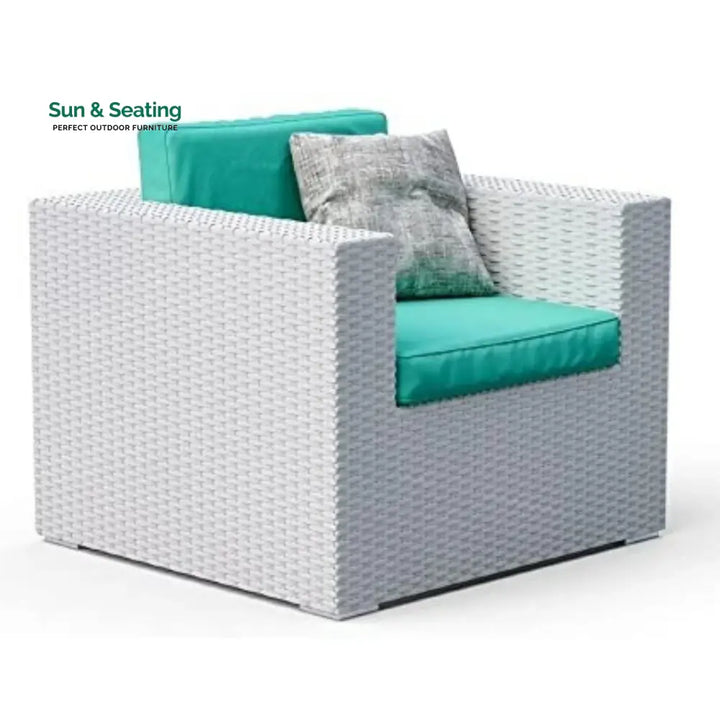 Tanvi 1-Piece Outdoor Wicker Single Seater Sofa Sofa Set
