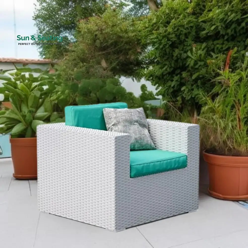 Tanvi 1-Piece Outdoor Wicker Single Seater Sofa Sofa Set