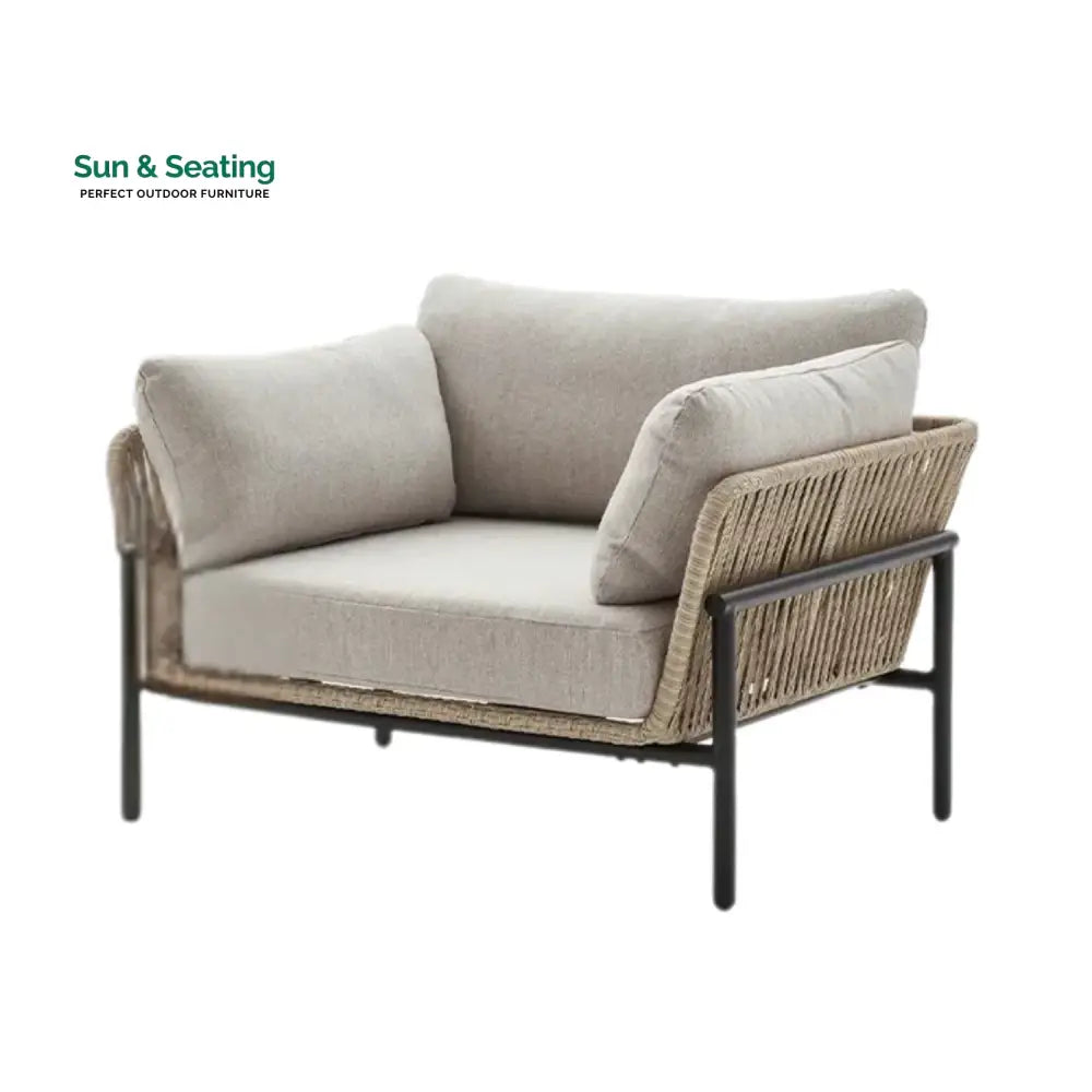 Tapasya Outdoor 4-Piece Rope Conversation Sofa Set Sofa Set