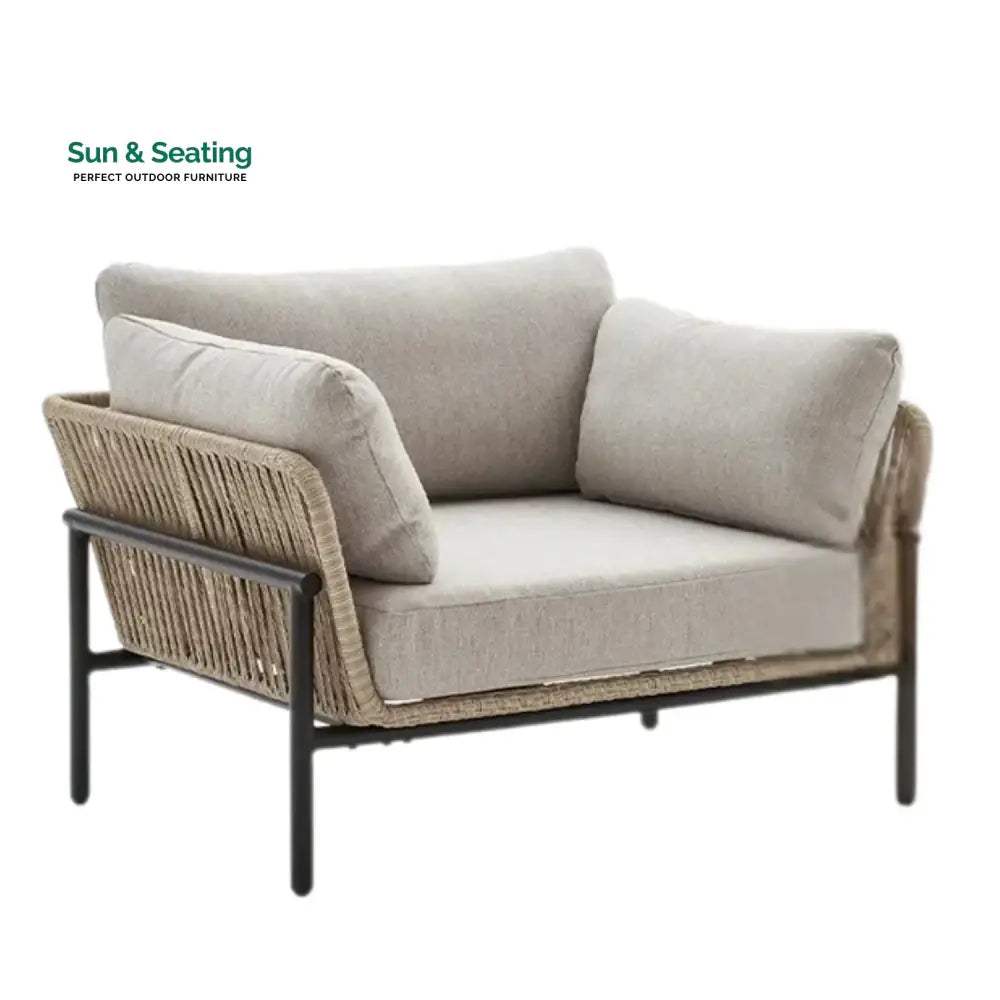 Tapasya Outdoor 4-Piece Rope Conversation Sofa Set Sofa Set