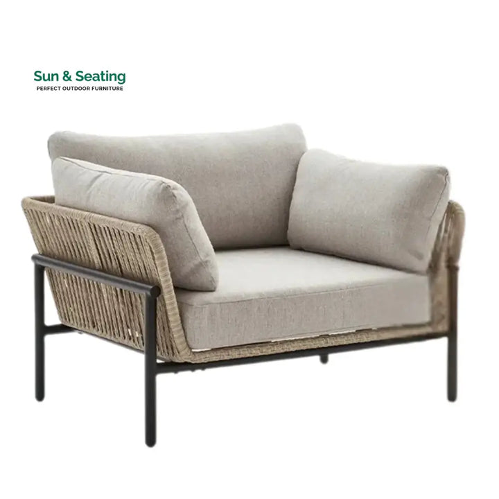 Tapasya Outdoor 4-Piece Rope Conversation Sofa Set Sofa Set