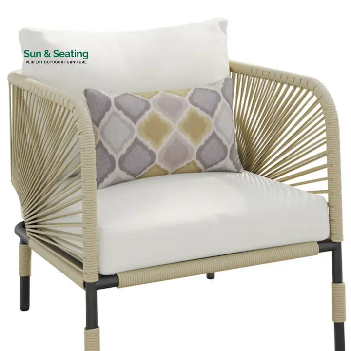 Taylor 3 Piece Garden Outdoor Rope Patio Set Patio Set