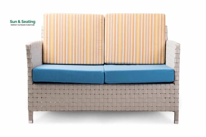 Tecla Outdoor Sofa Set 2 Seater 2 Single seater and 1 Center Table (Off White) Sofa Sets