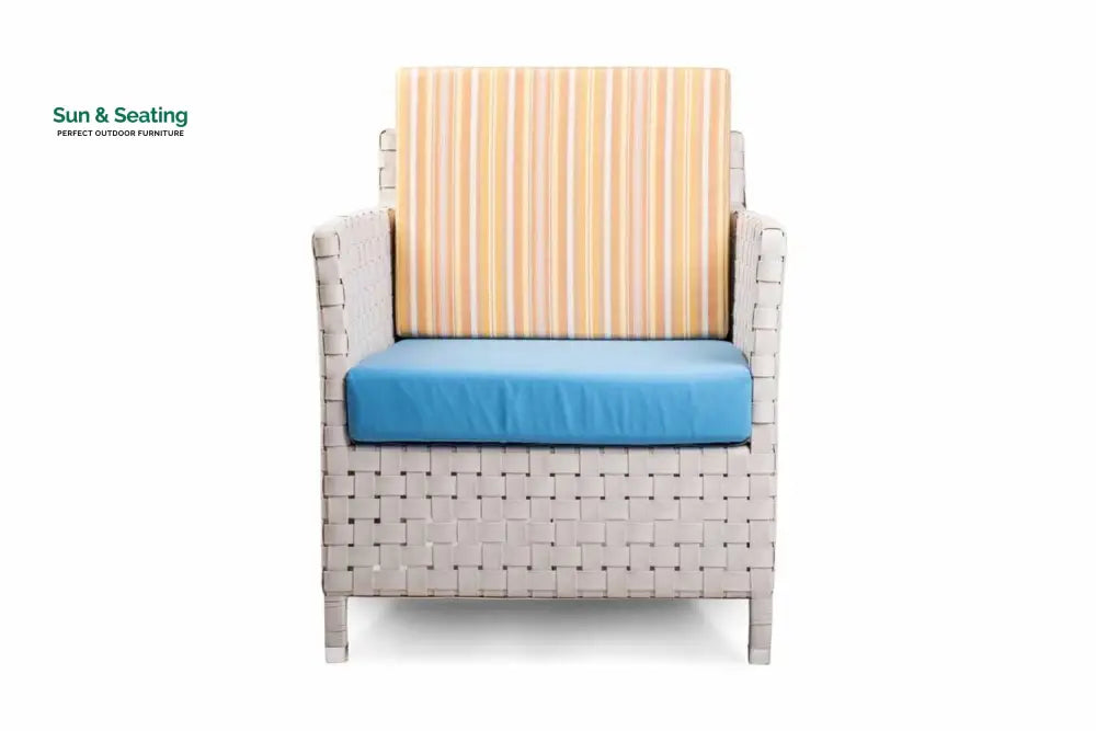 Tecla Outdoor Sofa Set 2 Seater 2 Single seater and 1 Center Table (Off White) Sofa Sets