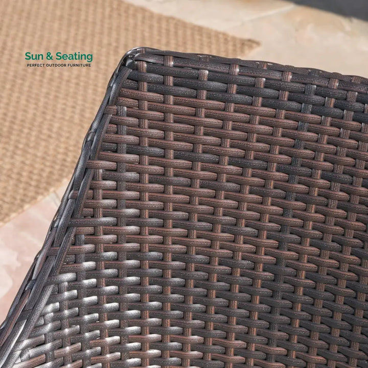 Thembi 9-Piece Outdoor Rattan Wicker Square Dining Set Dining Set