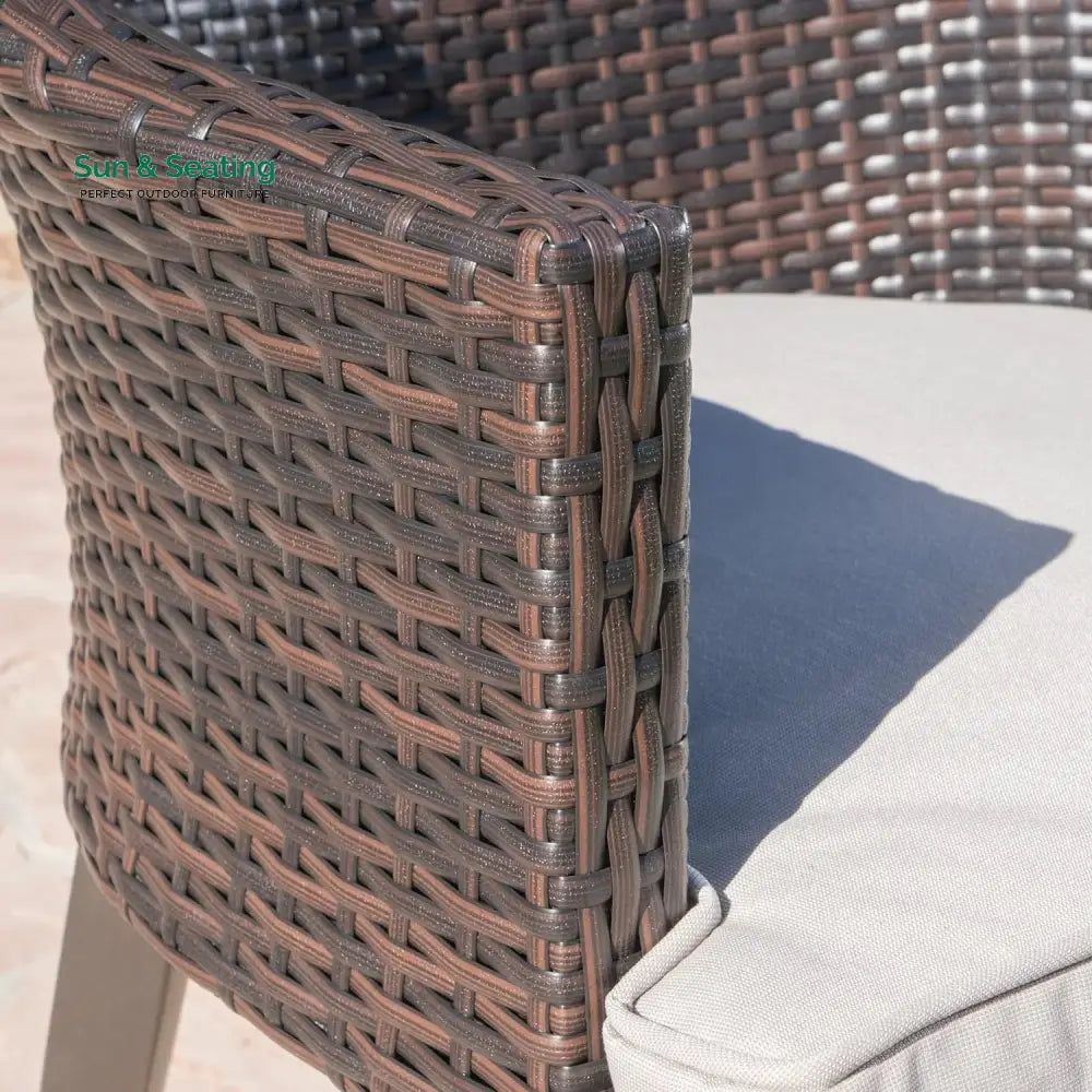 Thembi 9-Piece Outdoor Rattan Wicker Square Dining Set Dining Set