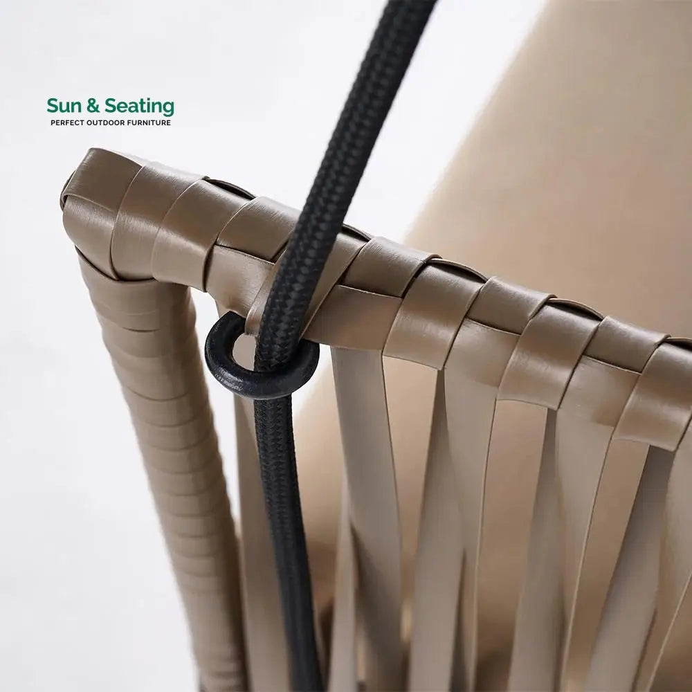 Tofull Single Seater Hanging Swing Without Stand For Balcony Garden Swing (Brown) Swings