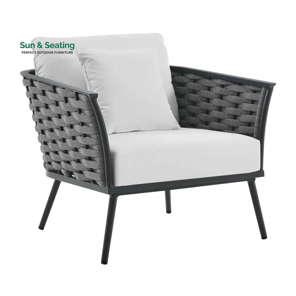 Tomoko 6-Piece Outdoor Rope Sofa Set (Grey &amp; White) Sofa Set