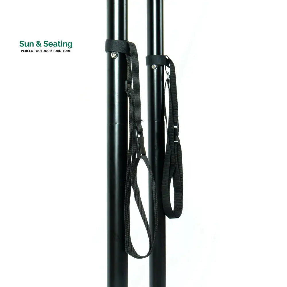 Tonia Double Seater Hanging Swing With Stand For Balcony Garden Swing (Black) Braided and Rope Swings