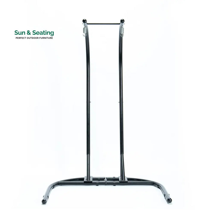 Tonia Double Seater Hanging Swing With Stand For Balcony Garden Swing (Black) Braided and Rope Swings