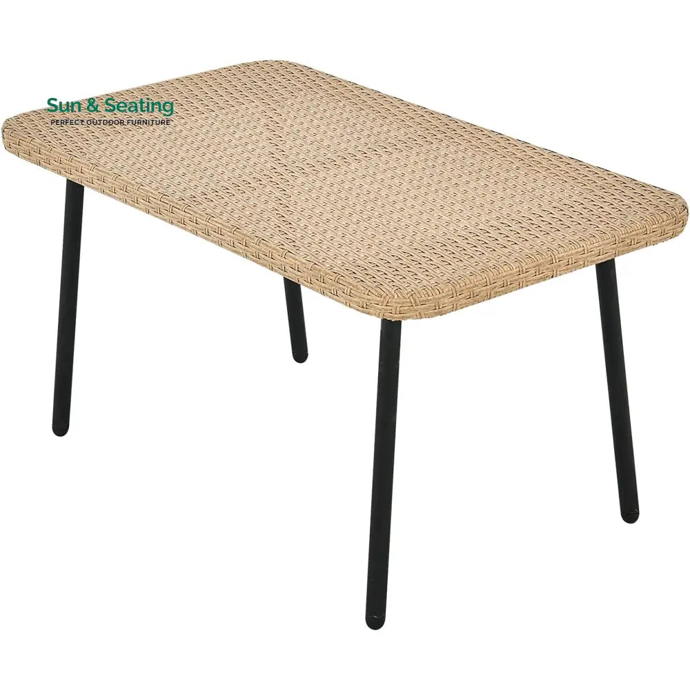 Tyamo Outdoor Garden Balcony Sofa Set 5 Seater and 1 Center Table Set (Tan + Beige) Sofa Sets