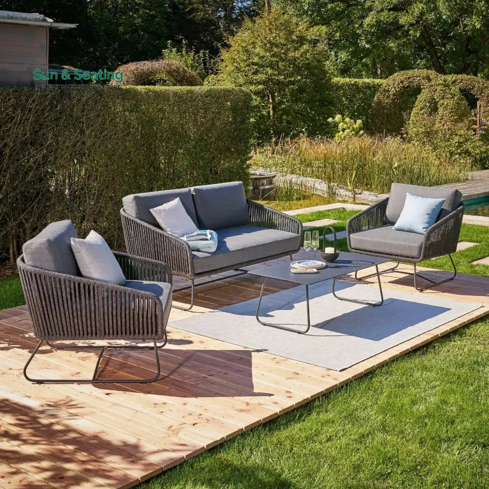Ujjwala 4 Piece Outdoor All-Weather Rope Sofa Set Sofa Set
