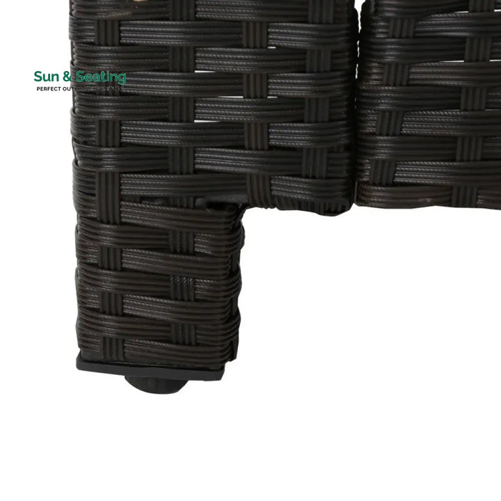 Ulfah Outdoor All-Weather Wicker 3-Seater Sofa Sofa Set