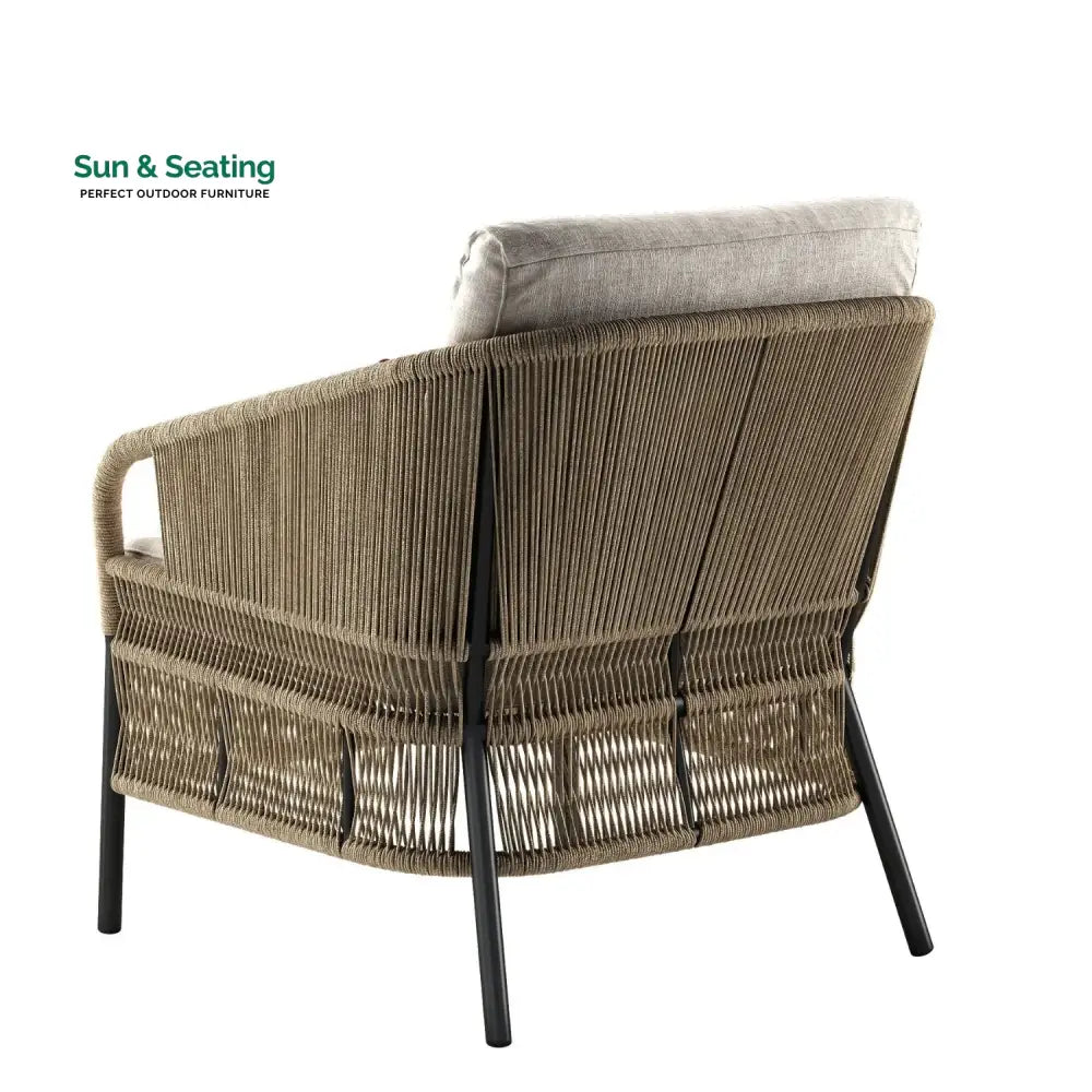 Urvi 2-Piece Outdoor Rope Single Seater Sofa Sofa Set