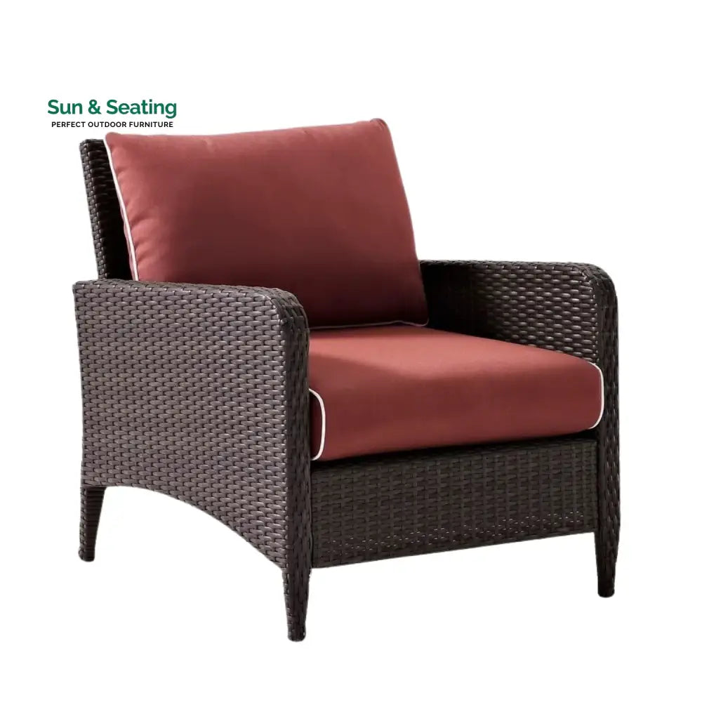 Vaidehi 1-Piece Outdoor Wicker Single Seater Sofa Sofa Set