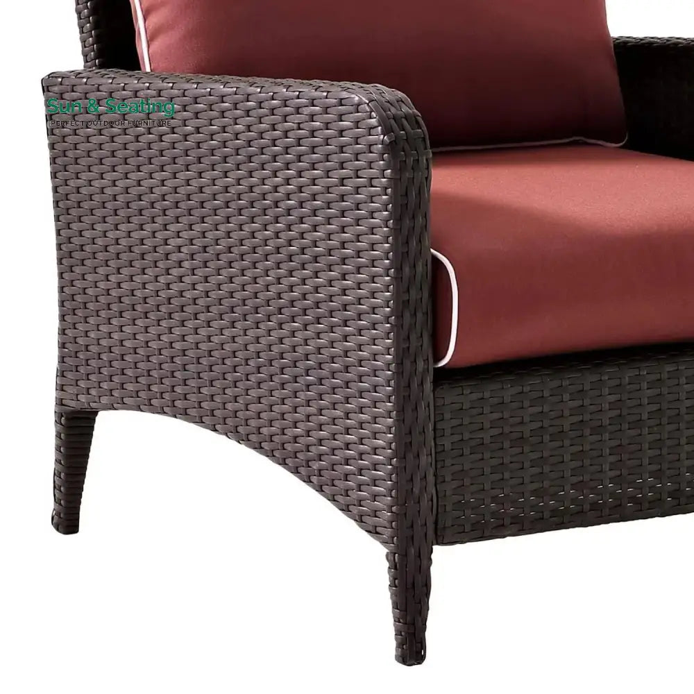 Vaidehi 1-Piece Outdoor Wicker Single Seater Sofa Sofa Set