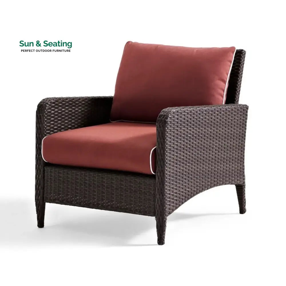 Vaidehi 1-Piece Outdoor Wicker Single Seater Sofa Sofa Set
