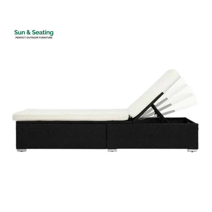 Valkyrie Outdoor Wicker Lounge Chair With Side Table Lounger Set