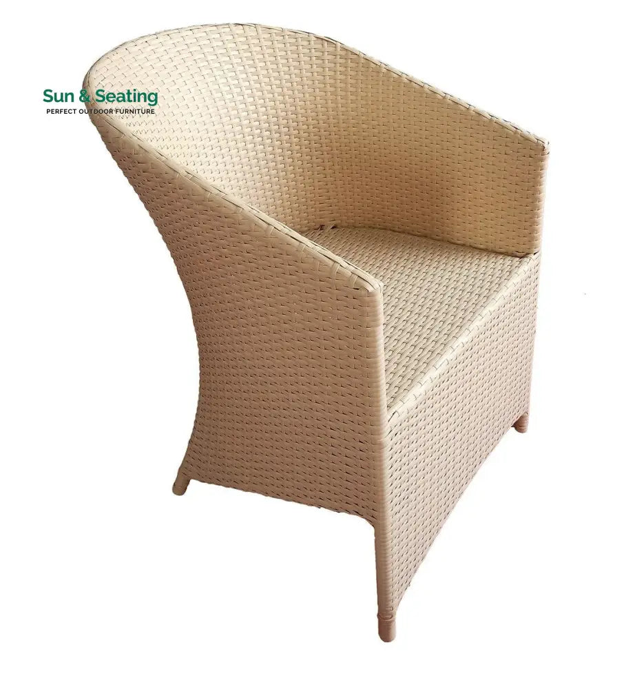 Vava Outdoor Patio Seating Set 4 Chairs and 1 Table Set (Cream) Coffee Table Sets