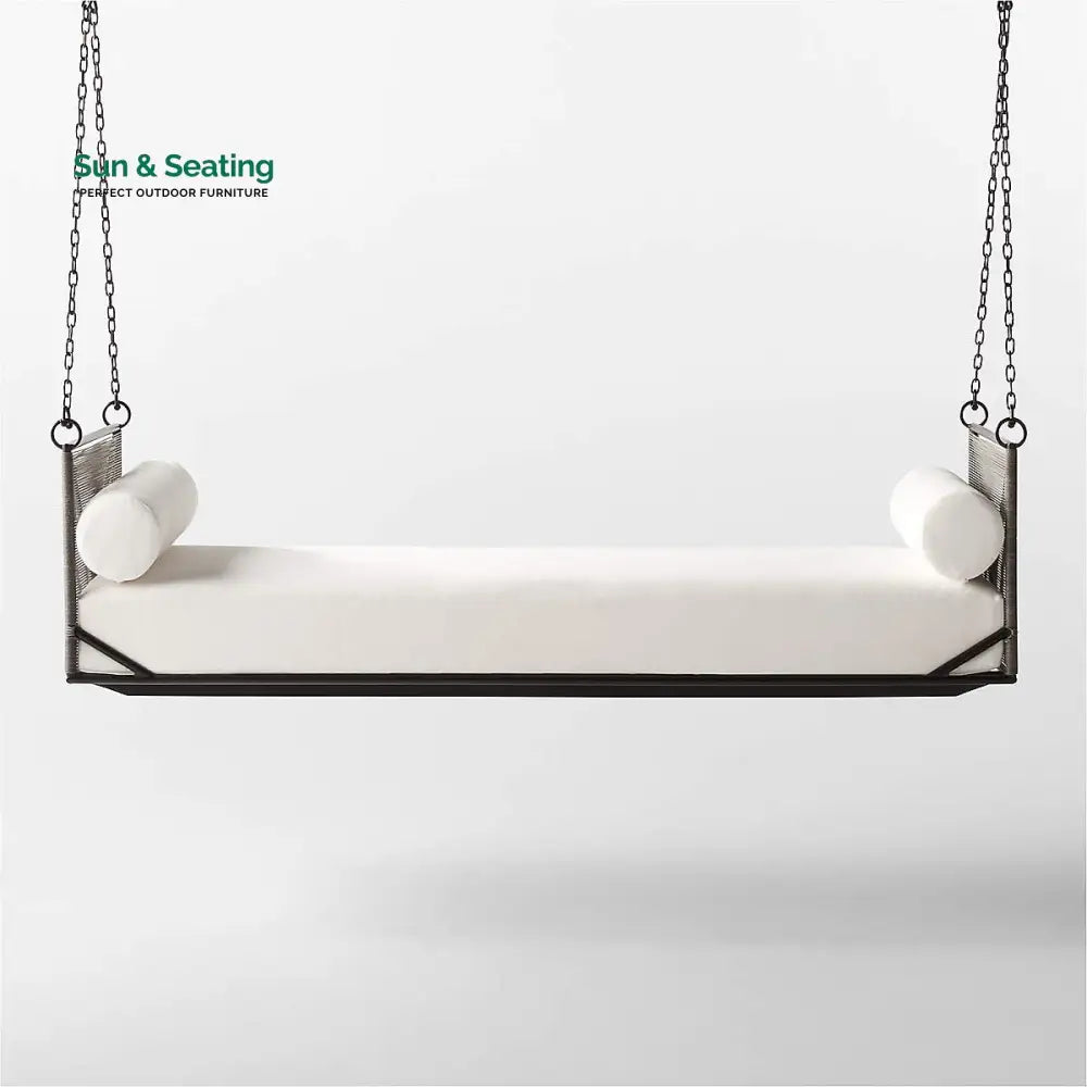Vecoli Double Seater Hanging Swing Without Stand For Balcony Garden Swing (Grey) Braided &amp; Rope Swings