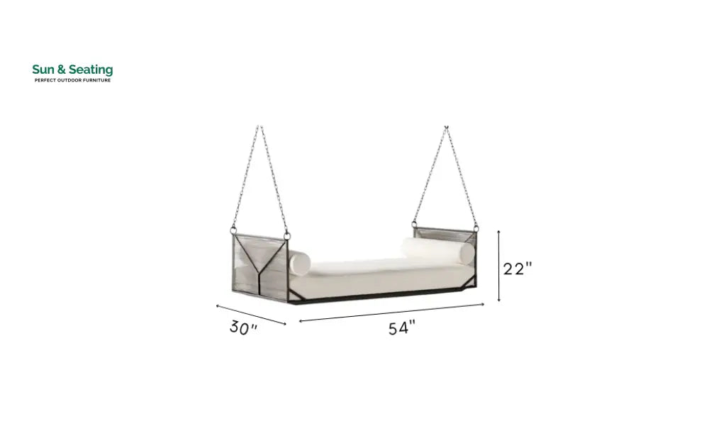 Vecoli Double Seater Hanging Swing Without Stand For Balcony Garden Swing (Grey) Braided &amp; Rope Swings