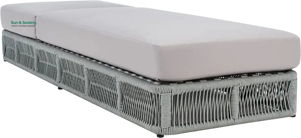 Vera Outdoor Swimming Poolside Lounger (Grey) Braided & Rope Loungers